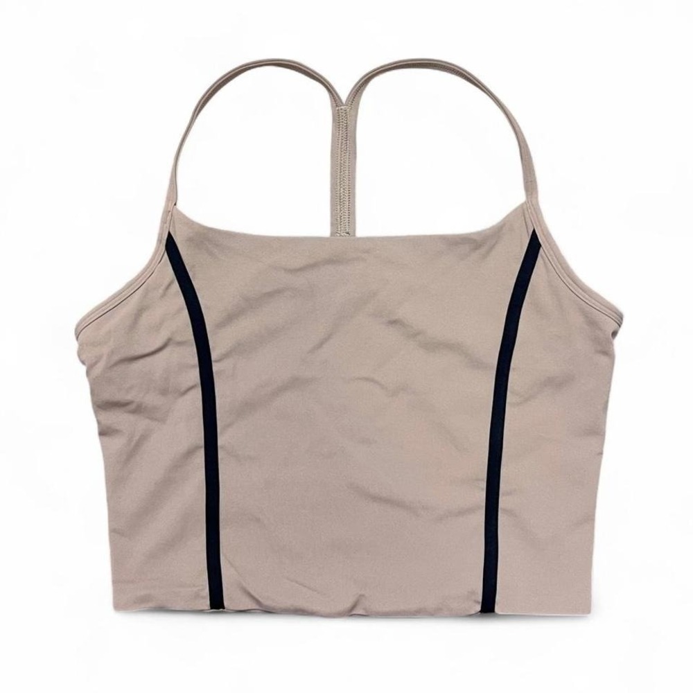 YPB Abercrombie & Fitch Brown‎ Tank Top Activewear Contrast Stitch Size Medium